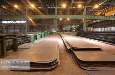 روند تولید ورق عریض در شرکت فولاد اکسین خوزستان  